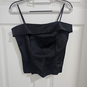 Alex Evenings Black Satin Camisole